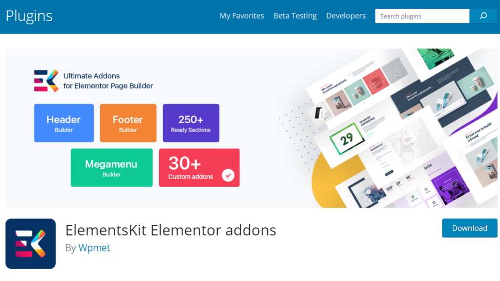 ElementsKit Elementor Extensions